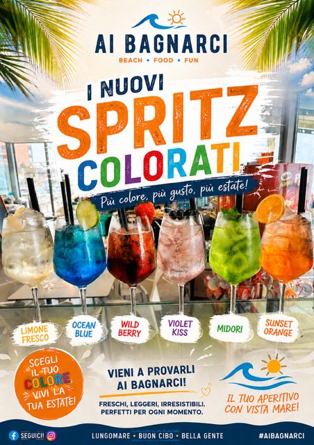 I nuovi Spritz colorati - Ai Bagnarci